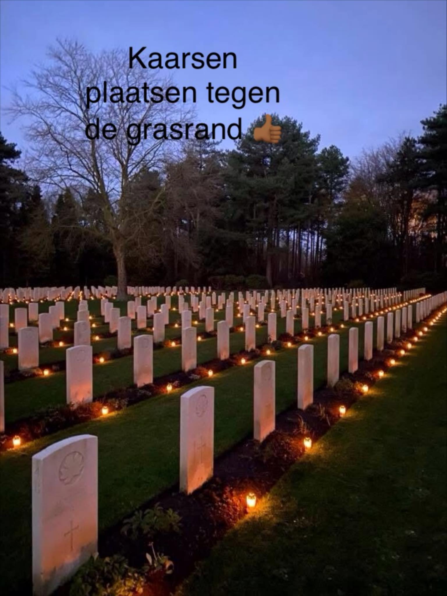 Zo plaats je een kaars op Lichtjes op Oorlogsgraven Mierlo op 24 december 16:30. #lichtjesopoorlogsgraven
